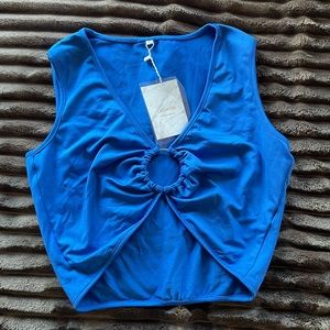 Blue Crop Top
